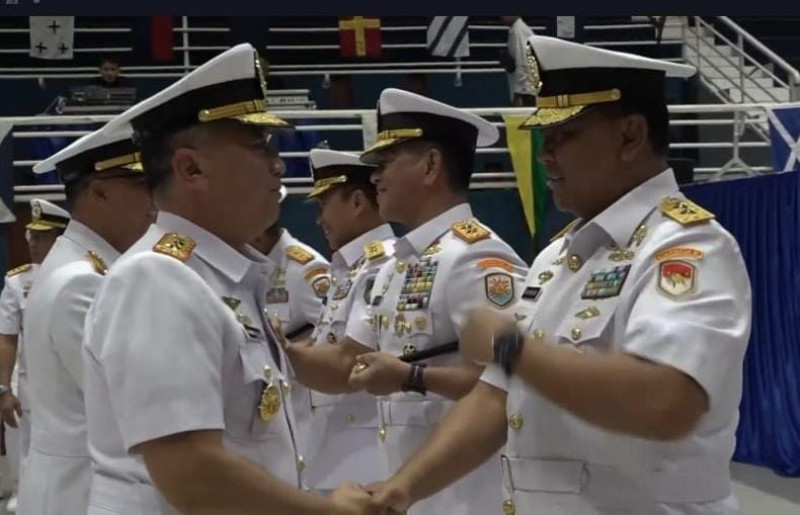 Dankodaeral lX Ambon Hadiri Upacara Sertijab Kepala Staf Koarmada RI, Pangkoarmada l dan Pangkoarmada lll