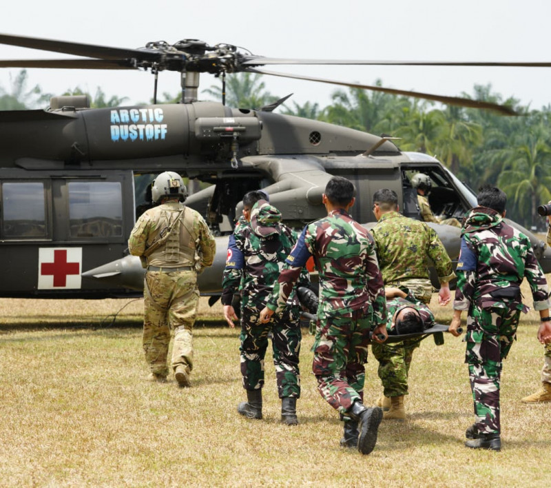 TNI Gelar Air Medevac Dalam Latihan Multinasional SGS 2026