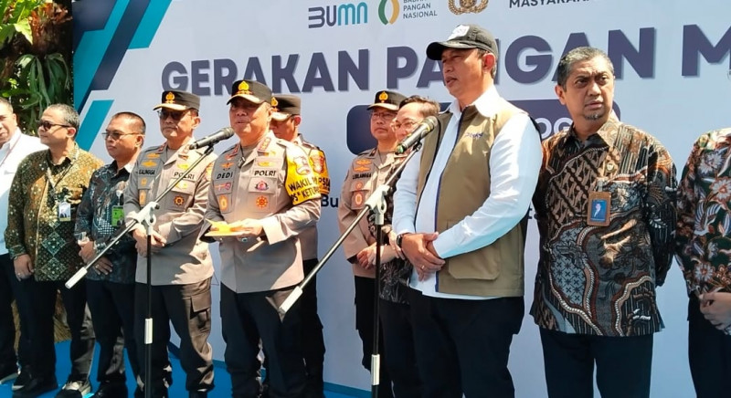 Polri dan Bulog Gelar Gerakan Pangan Murah Nasional, Pastikan Stok Pangan Aman Jelang Idul Fitri