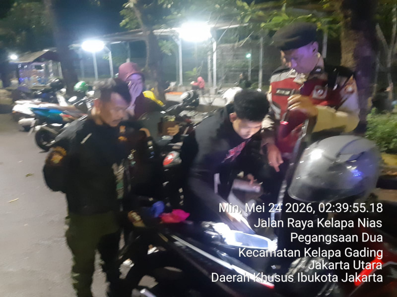 Polsek Kelapa Gading Intensifkan Patroli Dini Hari, Antisipasi Tawuran dan Kejahatan Jalanan