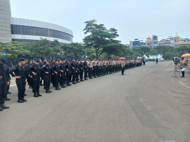 Polisi Gelar Apel Pengamanan Konser Musik Muse di Ancol