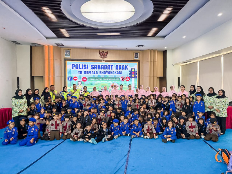 Lewat Program Polsanak, Polisi Kenalkan Keselamatan Jalan kepada Anak-anak