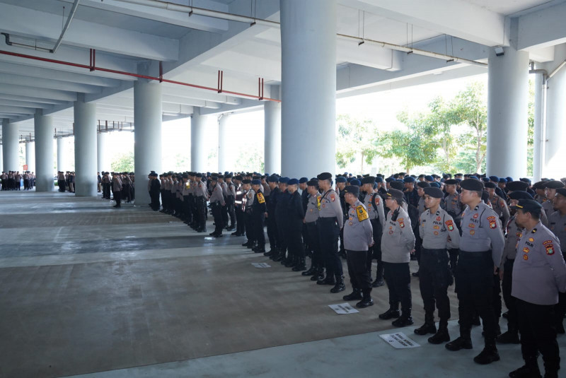 Polisi Gelar Apel Pengamanan Persija vs Dewa United di JIS, 985 Personel Dikerahkan