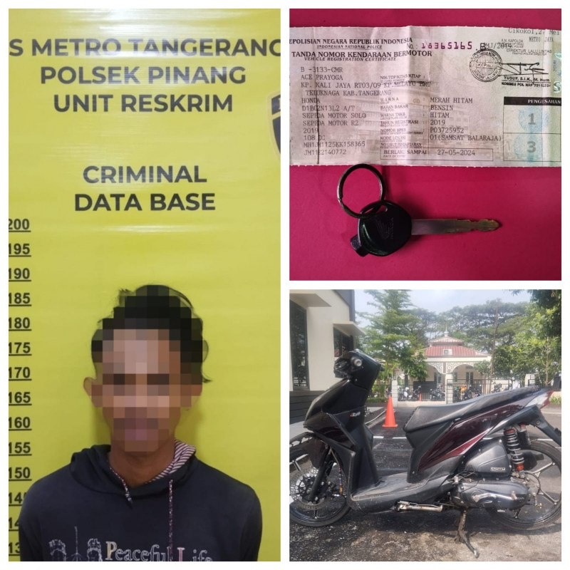 Polsek Pinang Tangkap DPO Curanmor di Warakas