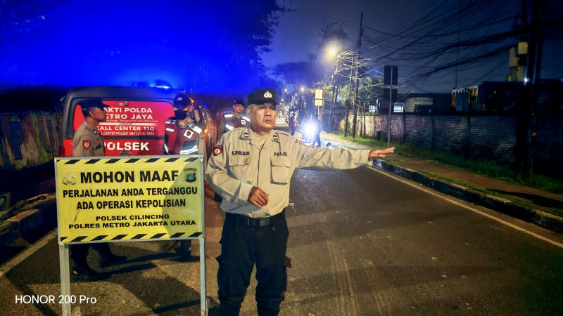 Patroli KRYD dan Razia Stasioner, Polsek Cilincing Perketat Pengawasan Titik Rawan Tawuran dan Begal