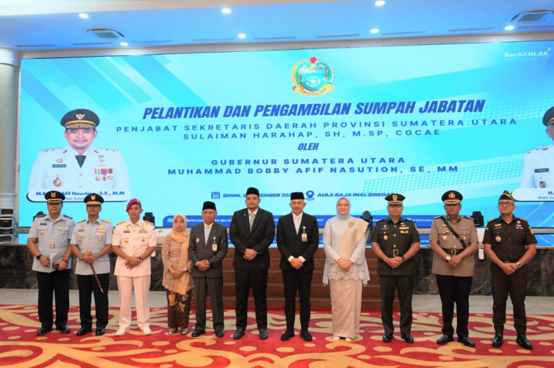 Wadan Kodaeral l Hadiri Pelantikan dan Sumpah Jabatan Penjabat Sekretaris Daerah Sumut