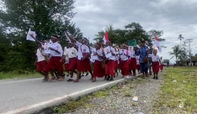 Kegiatan Peringati Hari Lahir Pancasila, Membuat Tawa dan Senyum Kebahagiaan Anak-Anak Papua Kembali Pecah