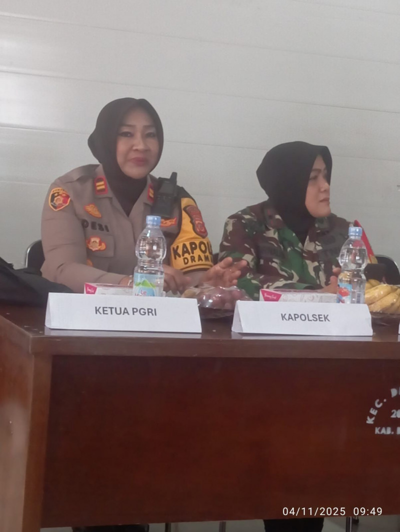 Kapolsek Dramaga Hadiri Rapat Koordinasi Bidang Pendidikan Terkait Makan Bergizi Gratis (MBG)
