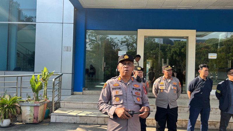 Polsek Koja Gelar Apel Pengamanan Aksi Buruh FSBPI di Jakarta Utara