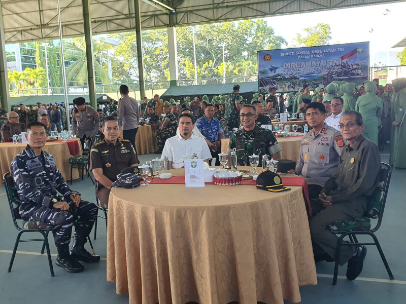 Komandan Lanal Sabang Hadiri Bakti Sosial Kesehatan Dalam Rangka HUT Ke 80 TNI