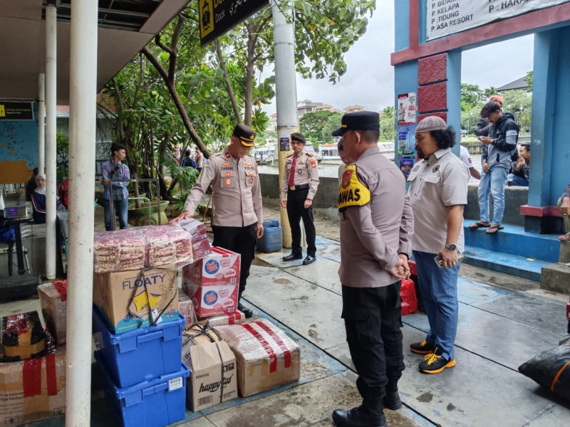 Wakapolres Kepulauan Seribu Pimpin Kegiatan Strong Point di Dermaga Marina Ancol