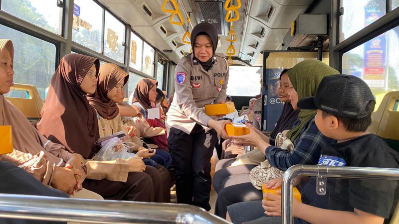 Ajak Masyarakat Sadar Keselamatan, Satlantas Polres Metro Tangerang Kota Gelar Kampanye di Tangcity