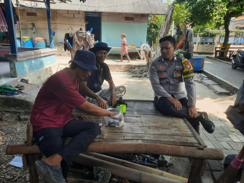 Bhabinkamtibmas Pulau Lancang Sambang Warga Melalui Jakarta On The Spot, Sosialisasikan Layanan Polri 110