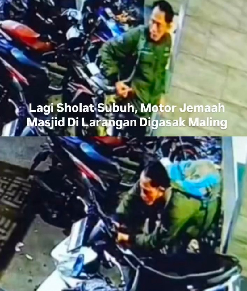 Setahun Curi Motor Jamaah Masjid, 2 Pelaku Curanmor Diciduk
