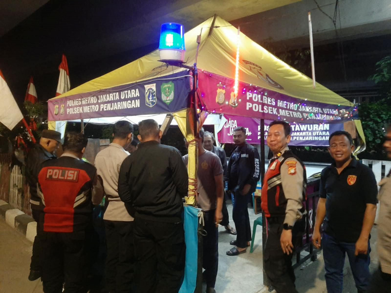Polsek Metro Penjaringan Gelar KRYD, 9 Motor Tanpa Surat Diamankan