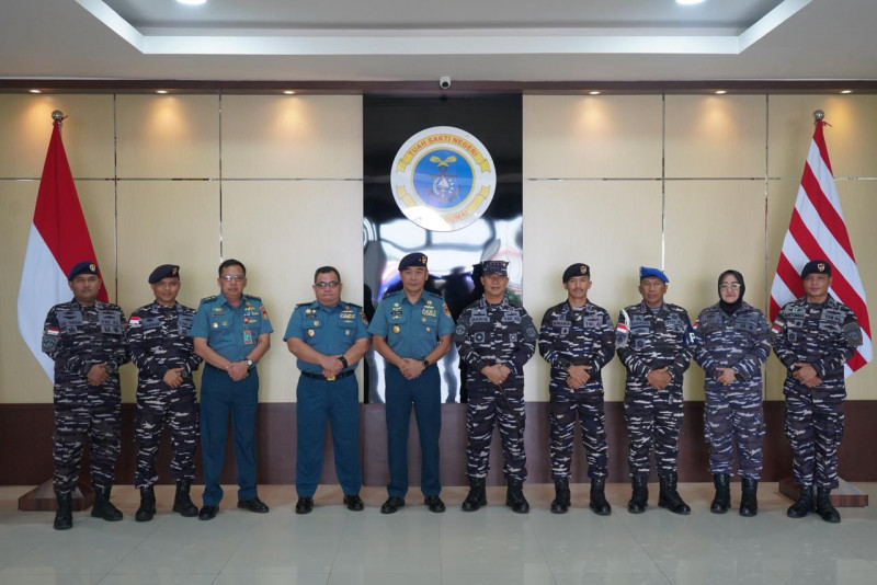Wujudkan Tata Kelola Satuan Yang Profesional, Lanal Dumai Sambut Tim Wasrik Itjen Koarmada RI