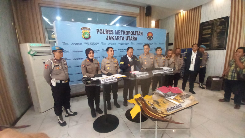 Polres Metro Jakarta Utara Ungkap 15 Kasus Kriminal, 26 Tersangka Diamankan