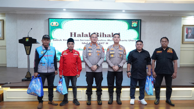 Kapolres Metro Jakarta Utara Pererat Sinergi dengan Ormas Lewat Halal Bihalal dan Program “Jaga Warga”