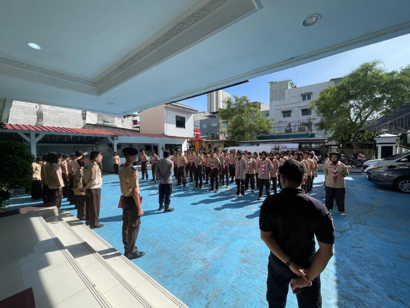 Polsek Pademangan Gelar Pembinaan Saka Bhayangkara, Tanamkan Disiplin dan Wawasan Hukum bagi Generasi Muda