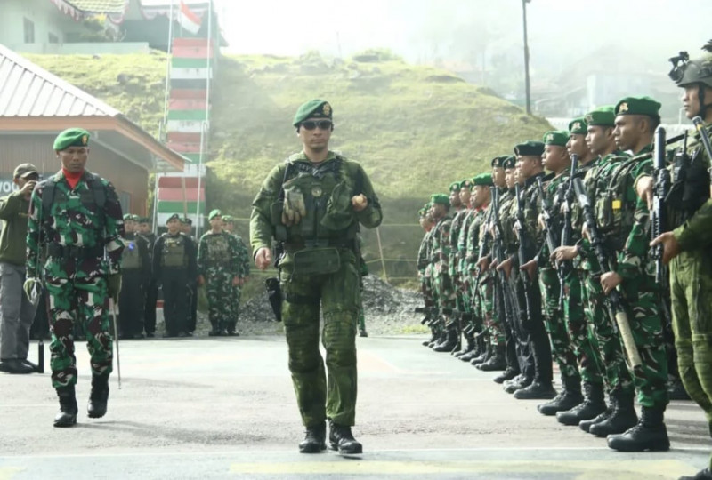 Kodim 1714/Puncak Jaya dan Satgas Penugasan Gelar Upacara HUT Ke 80 TNI Prima, TNI Rakyat Indonesia Maju