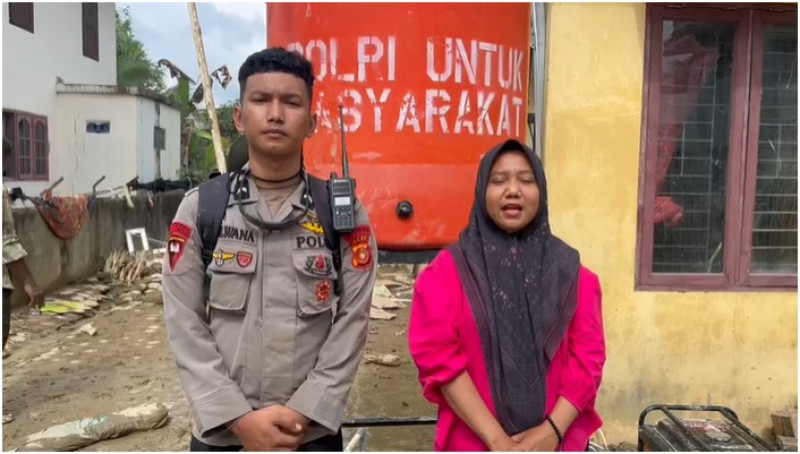 Sumur Bor Polri Perkuat Layanan Kesehatan dan Kebutuhan Air Bersih Warga Aceh Tamiang