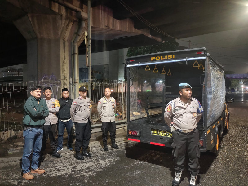 Polsek Metro Penjaringan Patroli Wilayah Sasar Titik Rawan Tawuran dan Street Crime