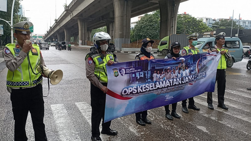 Satlantas Polres Metro Jakarta Utara Gelar Operasi Keselamatan Jaya 2026 di Jalan Yos Sudarso
