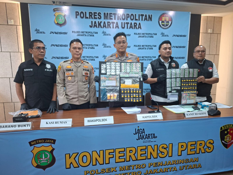 Polisi Bongkar Dua Kasus Obat Keras di Penjaringan 1.106 Butir Disita
