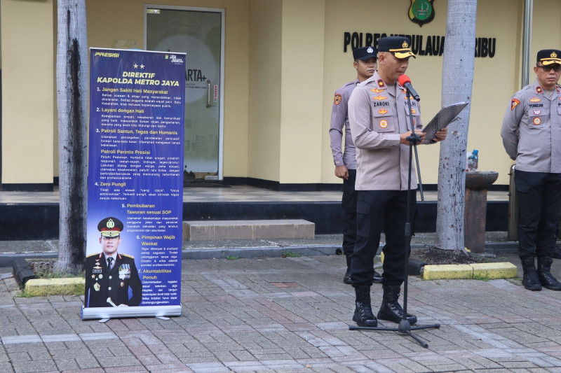 Apel Pagi Polres Kepulauan Seribu, Wakapolres Tekankan Disiplin dan Kesiapan Hadapi Bulan Qurban