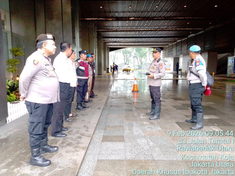 Polsek Koja Siagakan Personel Amankan Rencana Aksi Mahasiswa di PT Pelindo Tower