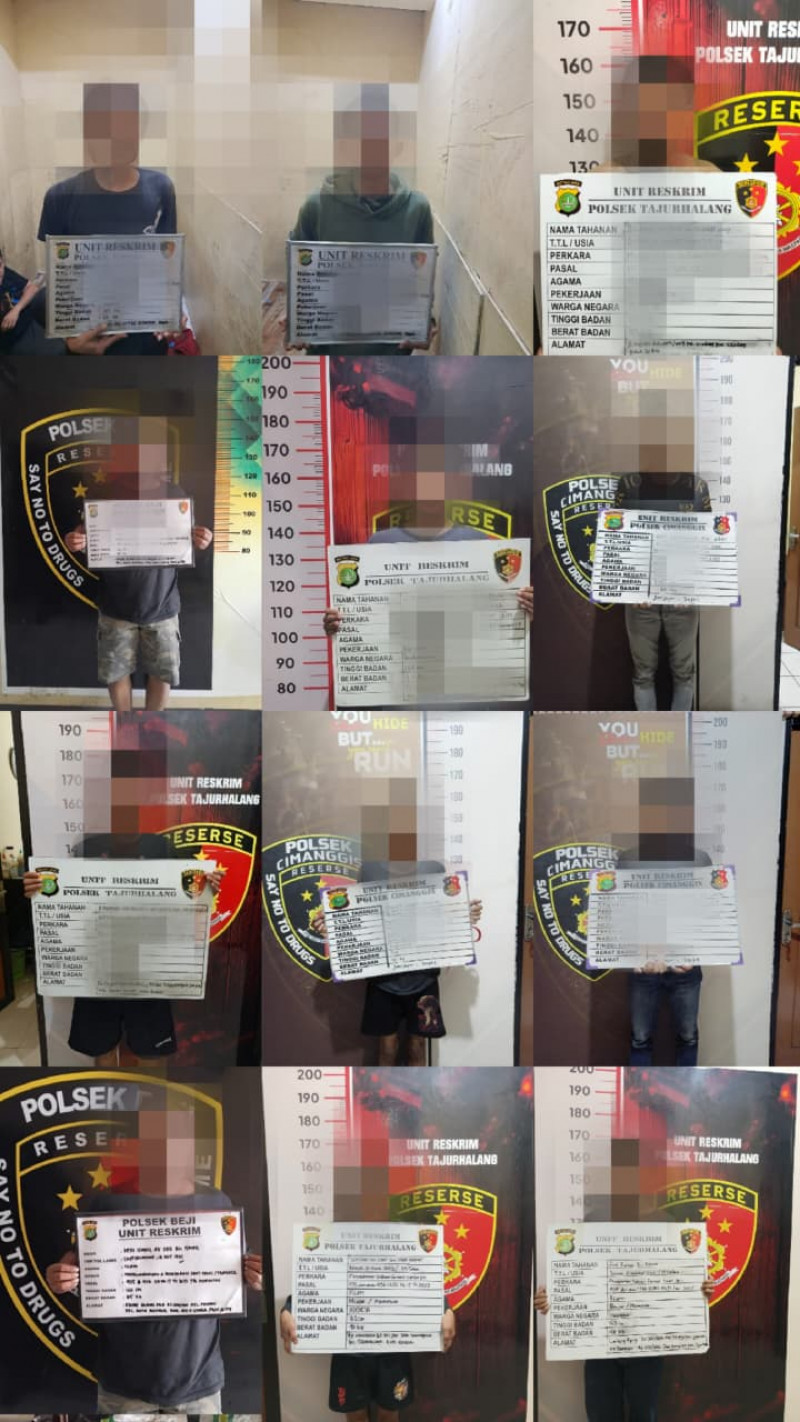Polres Metro Depok Sita 12.314 Butir Obat Daftar G, 41 Pelaku Diamankan