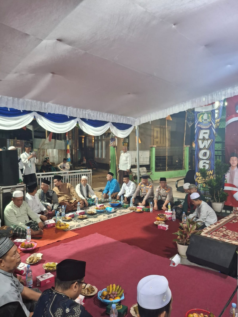 Kapolsek Bekasi Barat Hadiri Tasyakuran Malam Kemerdekaan RI Ke-81 di Bintara