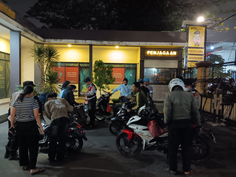 Polsek Metro Penjaringan Amankan 12 Kendaraan dalam KRYD, Antisipasi Tawuran dan Kejahatan Jalanan