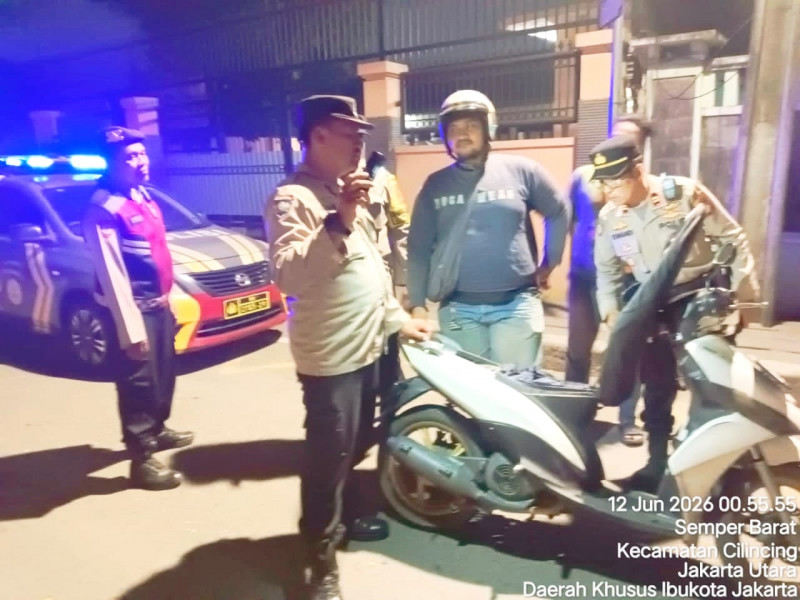 Polsek Cilincing Intensifkan Patroli KRYD dan Razia Stasioner, Antisipasi Tawuran hingga Kejahatan Jalanan