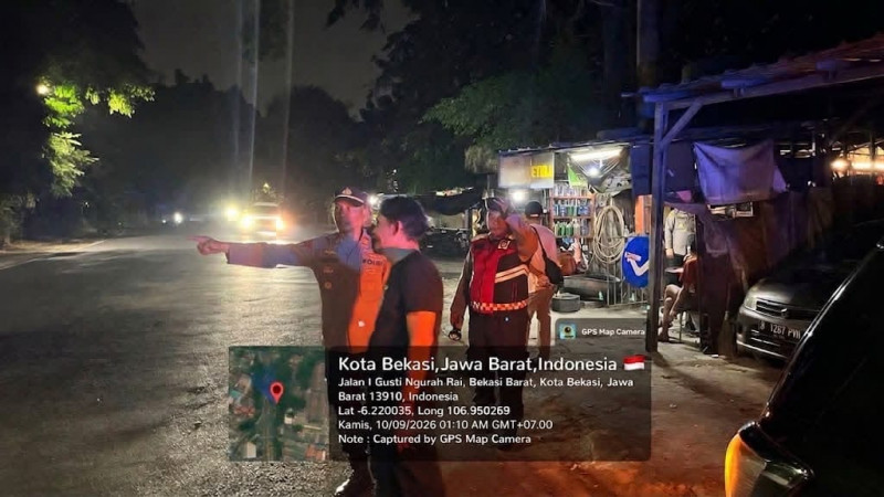 Jaga Jakarta On The Spot, Polsek Bekasi Barat Gelar Razia Stasioner dan Patroli Antisipasi Kejahatan Jalanan dan Tawuran