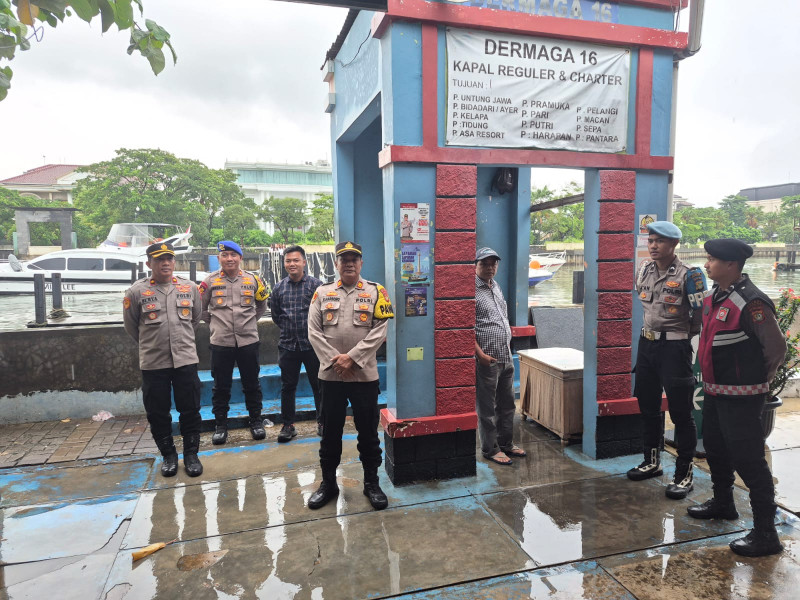 Polres Kepulauan Seribu Gelar Strong Point di Marina Ancol, Pastikan Keselamatan Penumpang Kapal