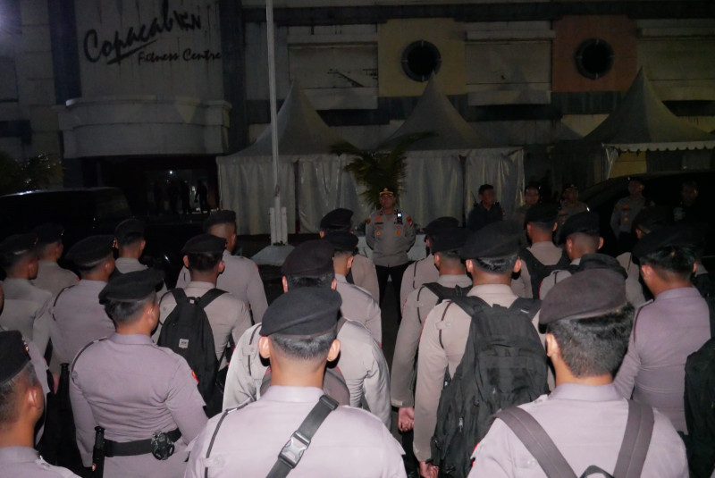 Polsek Pademangan Gelar Apel Konsolidasi Pengamanan Muktamar X di Ancol