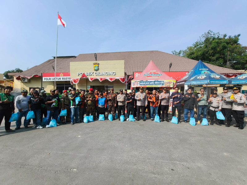 Kapolsek Cilincing Pimpin Apel Siaga, Ojol dan Ormas Siap Jaga Keamanan Jakarta Utara