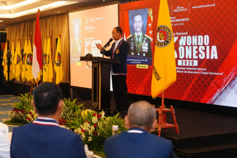 Ketua Umum PBTI Letjen TNI Richard Tampubolon Buka Rakernas Taekwondo Indonesia 2026