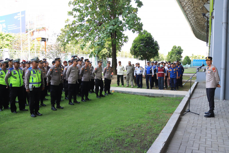 Wakapolres Metro Bekasi Kota Pimpin Apel Pengamanan FC Bekasi City vs Adhyaksa FC