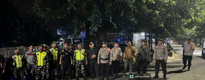Jaga Jakarta On The Spot: Kapolsek Bekasi Barat Pimpin Patroli Gabungan dan Razia Stasioner