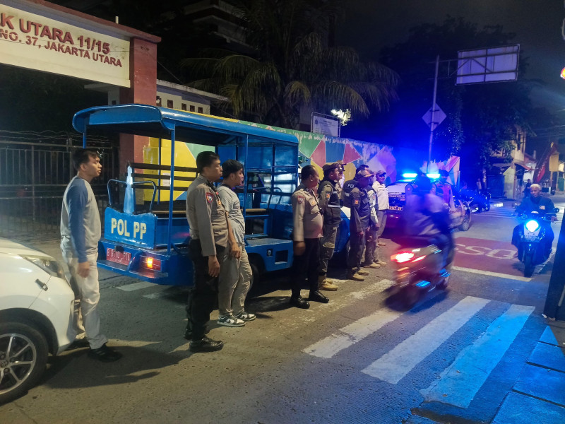 Patroli Malam Polsek Koja Intensifkan KRYD, Cegah Tawuran dan Kejahatan Jalanan