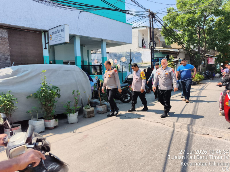 Jaga Jakarta On The Spot, Polsek Cilincing Ajak Warga Cegah Tawuran Remaja