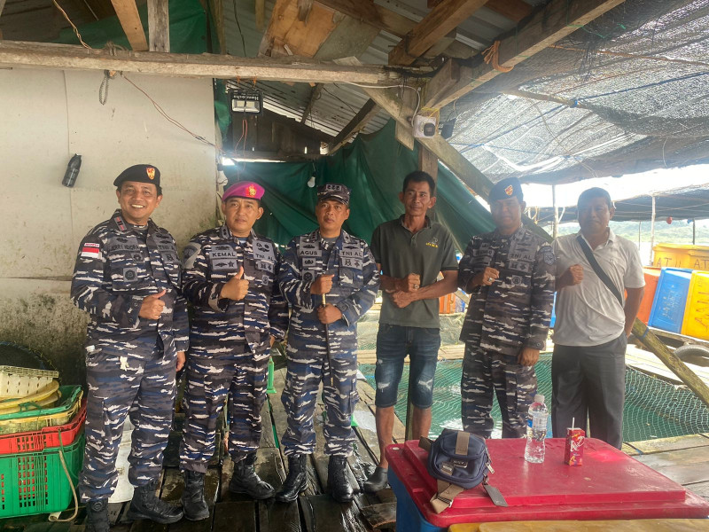 Lanal Bintan Ikuti Kegiatan Panen Raya Ketahanan Pangan TNI AL 2025