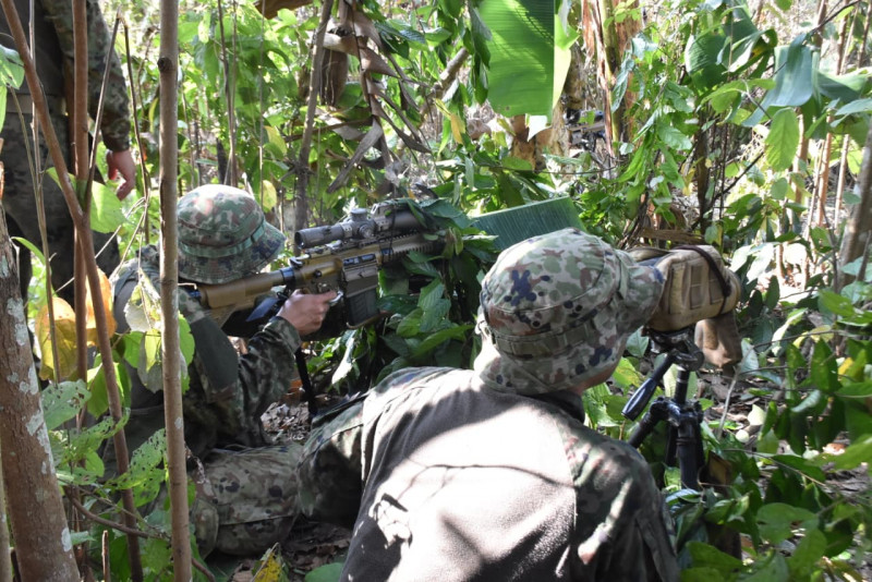 PERTAJAM PROFESIONALISME, LATGABMA SGS 2026 MARFOR-LAMPUNG GELAR LATIHAN MENEMBAK MALAM DAN SCOUT LIVE FIRE