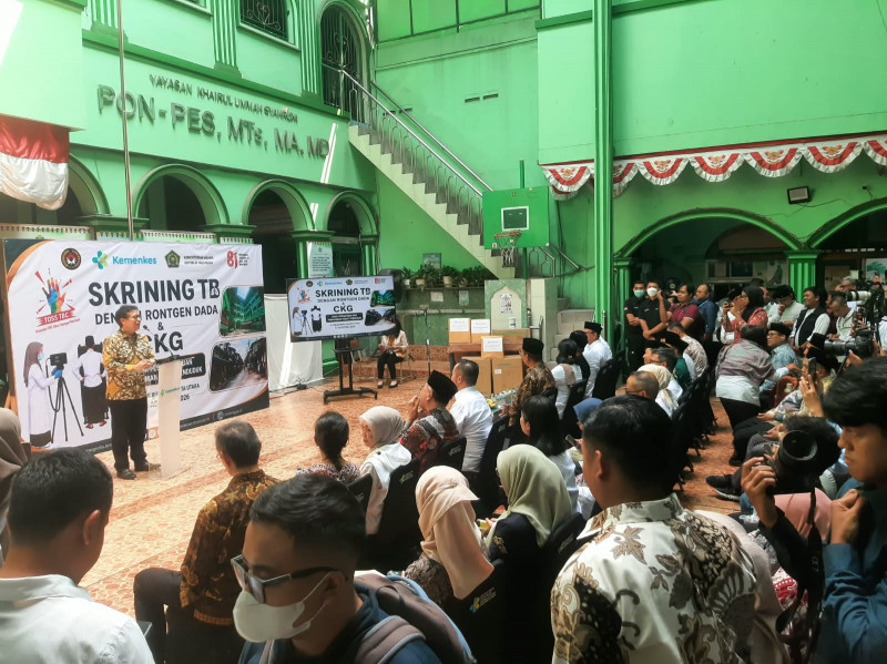 Polsek Metro Penjaringan Pastikan Kick Off Skrining TB dan Cek Kesehatan Gratis Berjalan Kondusif