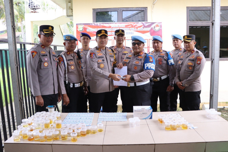 Polres Kepulauan Seribu Gelar Pengecekan Urine Seluruh Anggota, Hasil Negatif Narkoba
