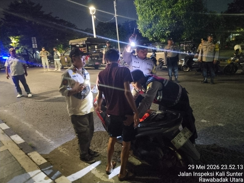 Cegah Tawuran dan Geng Motor, Polsek Koja Gelar Patroli KRYD, Tekan Kriminalitas Kejahatan Jalanan