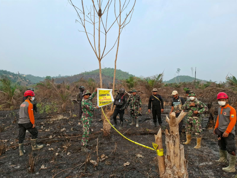 Pantau Karhutla, Satbrimob Polda Jambi Bersama Instansi Terkait Patroli Kawasan Konservasi Gajah di Tebo