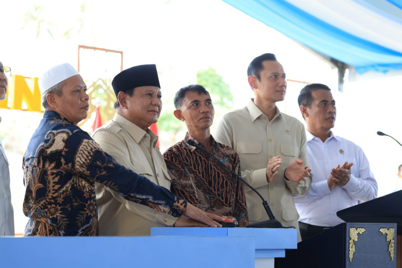 Resmikan Lima Bendungan, Prabowo: Saya Yakin Kita Akan Jadi Lumbung Pangan Dunia